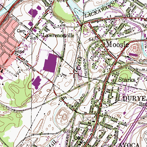 Topographic Map of Central Breaker (historical), PA