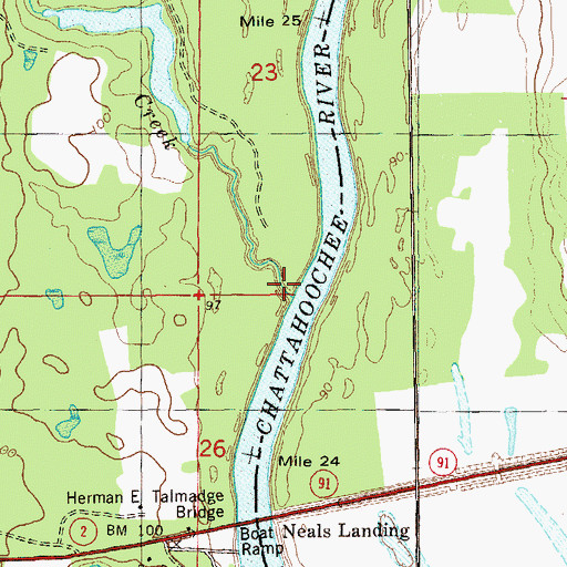 Topographic Map of Irwin Mill Creek, FL