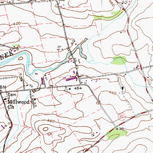Topographic Map of Salisbury Elementary School, PA