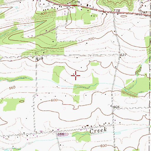 Topographic Map of Northumberland County, PA