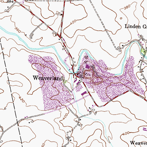 Topographic Map of Shirks Run, PA