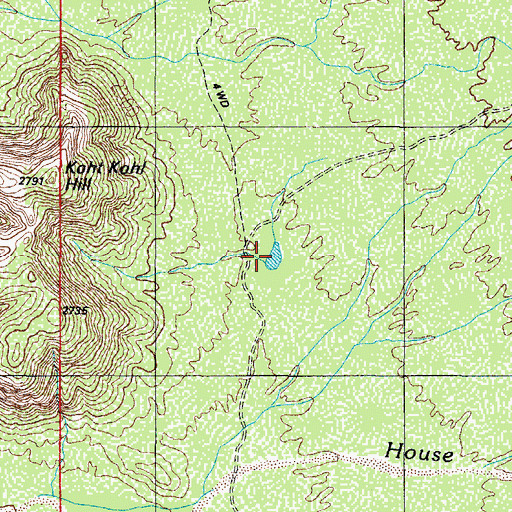 Topographic Map of Tank One Hundred Five, AZ