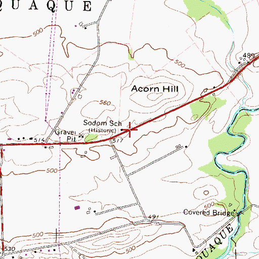 Topographic Map of Sodom Schoolhouse, PA