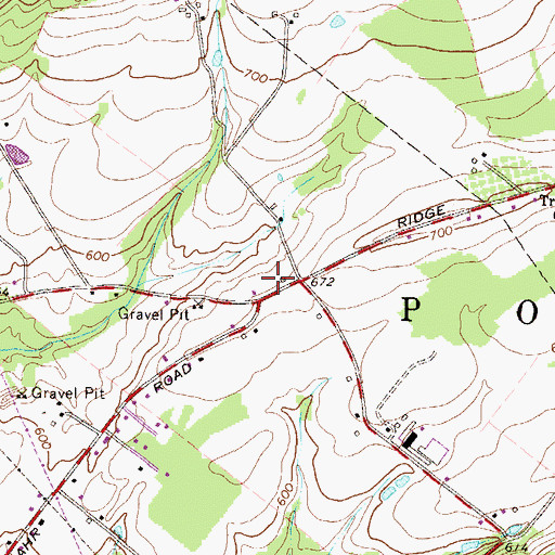 Topographic Map of Point Township Office, PA