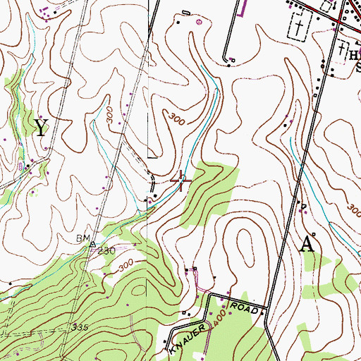 Topographic Map of Township of Amity, PA