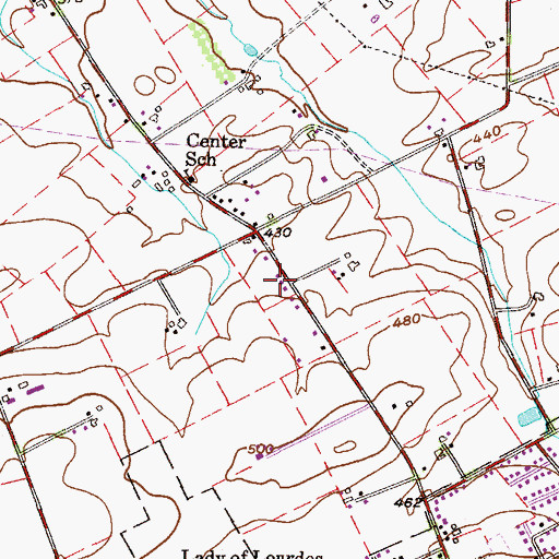 Topographic Map of Township of Earl, PA