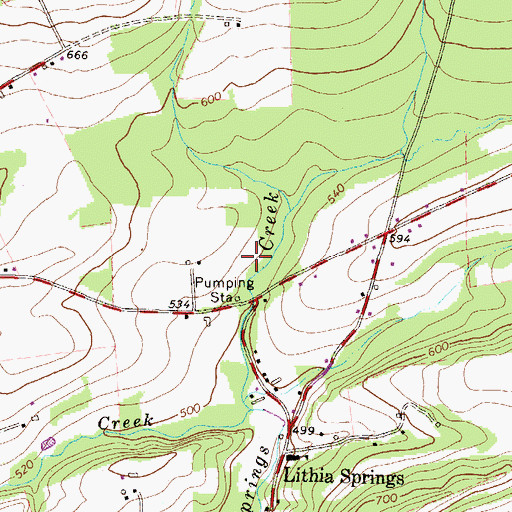 Topographic Map of Township of Point, PA