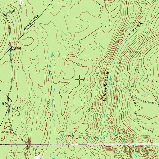 Topographic Map of Township of Westfall, PA