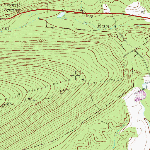 Topographic Map of Township of Hartley, PA