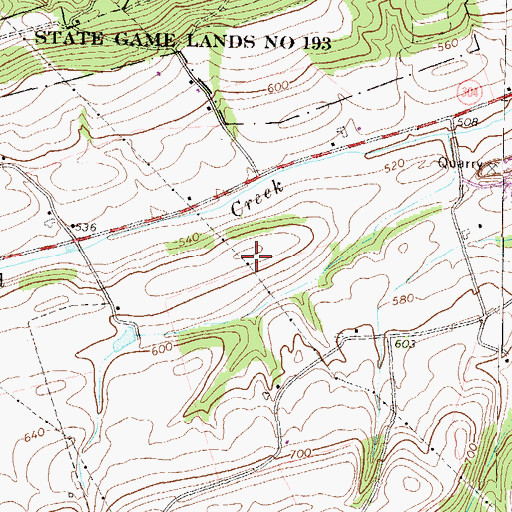 Topographic Map of Township of Union, PA