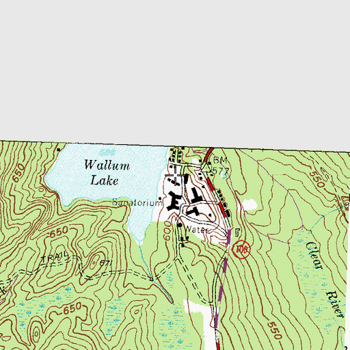 Topographic Map of Wallum Lake Dam, RI