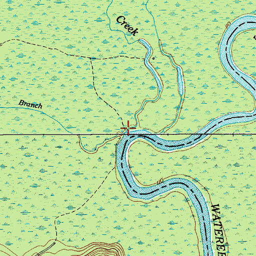 Topographic Map of Spears Creek, SC