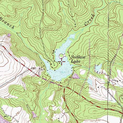 Topographic Map of Sudlow Lake, SC
