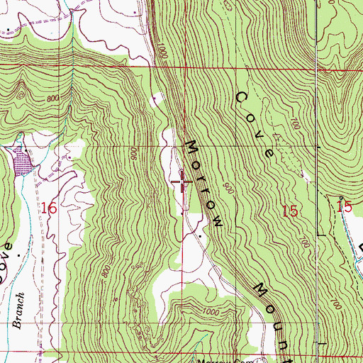 Topographic Map of Morrow Mountain, AL