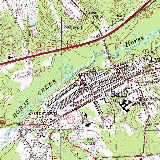 Topographic Map of Union Church (historical), SC