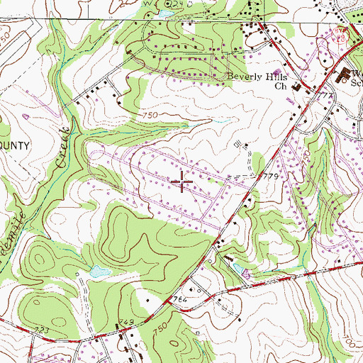 Topographic Map of Greenbriar, SC