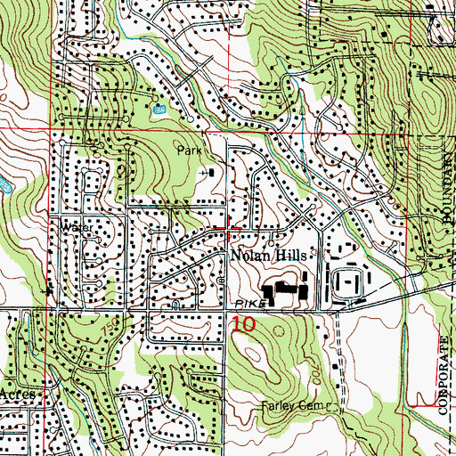 Topographic Map of Nolan Hills, AL
