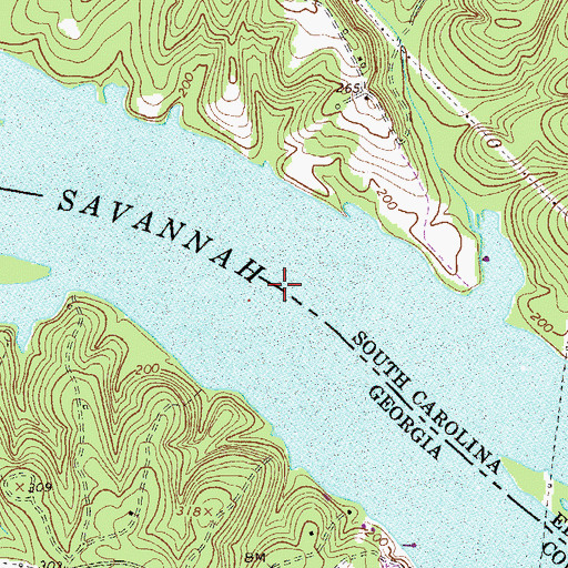 Topographic Map of Four Mile Reach, SC