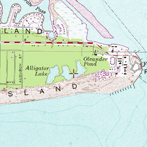 Topographic Map of Oleander Pond, AL