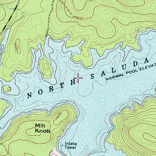 Topographic Map of North Fork School (historical), SC