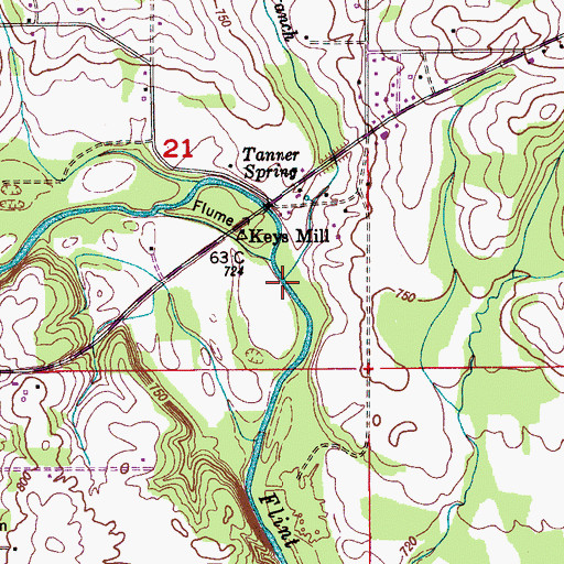 Topographic Map of Pigrum Branch, AL