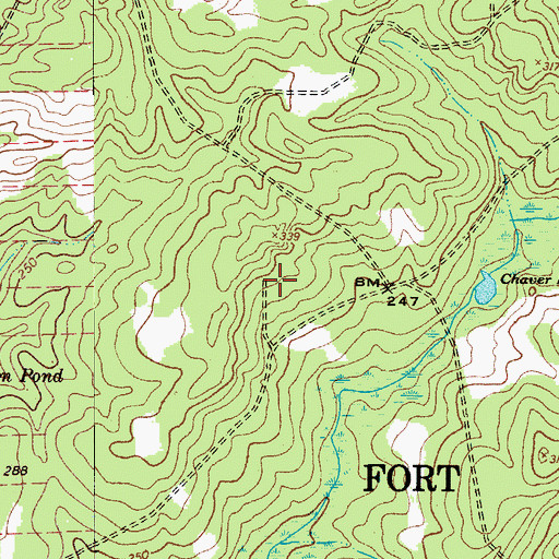 Topographic Map of Colonels Creek Church (historical), SC