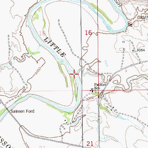 Topographic Map of Dry House Creek, SD