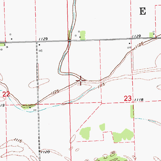 Topographic Map of Government Slough, SD