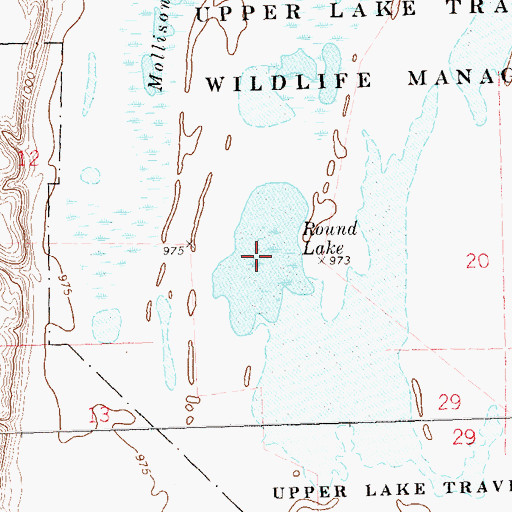 Topographic Map of Round Lake, SD