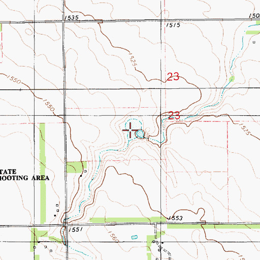 Topographic Map of Stickney Lake, SD