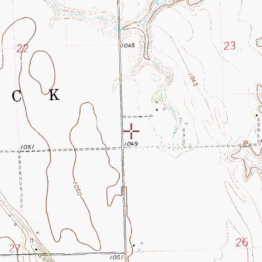 Topographic Map of School Number 5 (historical), SD