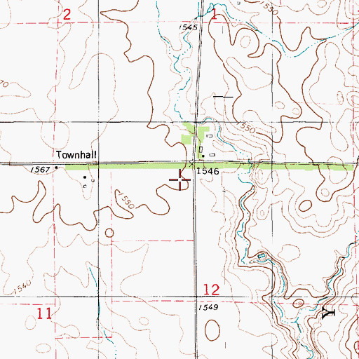 Topographic Map of Storm School (historical), SD
