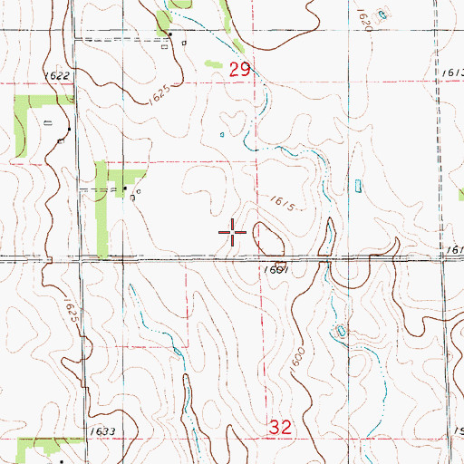 Topographic Map of Gerlach School (historical), SD