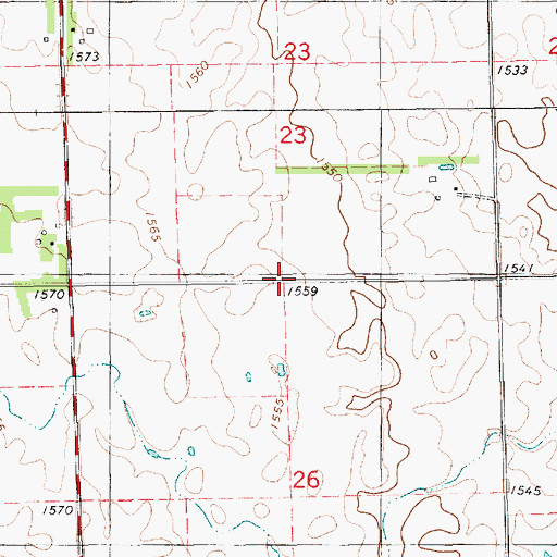 Topographic Map of Lindbergh School (historical), SD