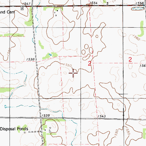 Topographic Map of Messing School (historical), SD