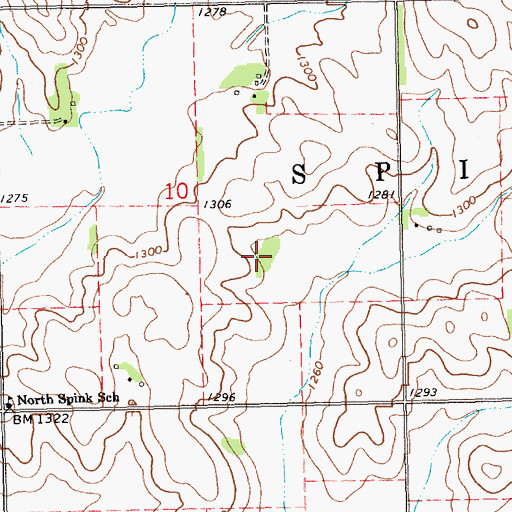 Topographic Map of School Number 49 (historical), SD