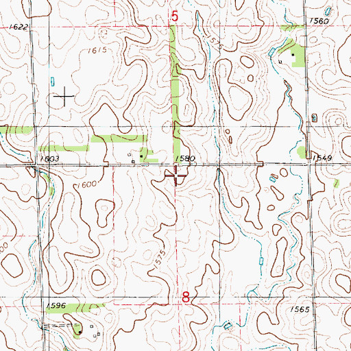Topographic Map of Rocky Ridge School (historical), SD