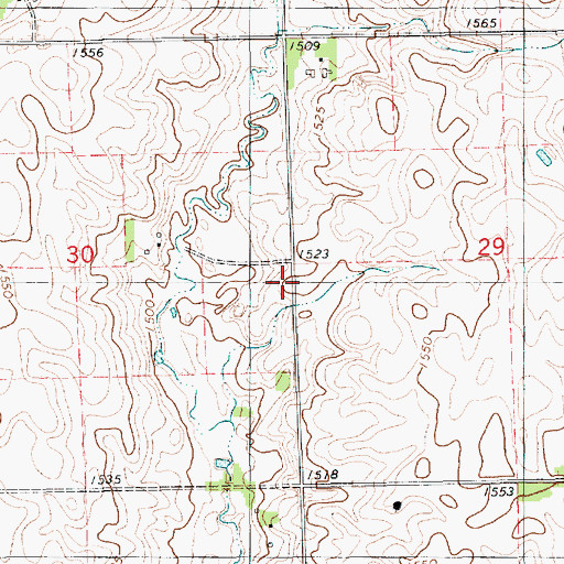 Topographic Map of Baier School (historical), SD