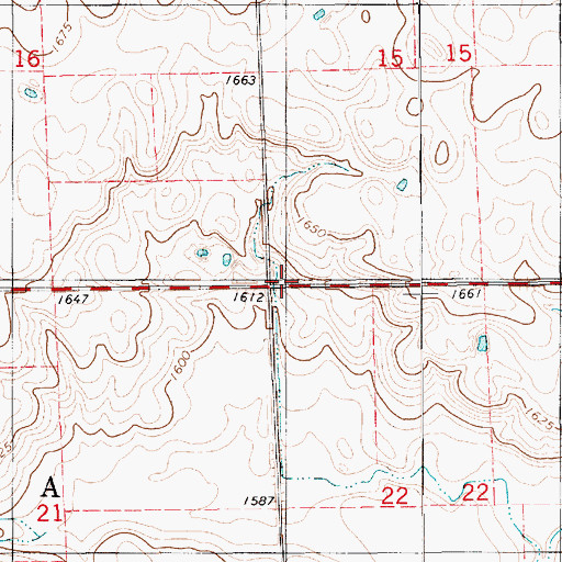 Topographic Map of Township of Aurora, SD