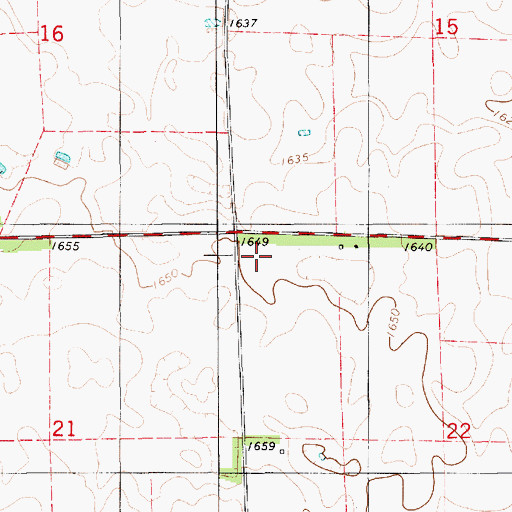 Topographic Map of Township of Truro, SD