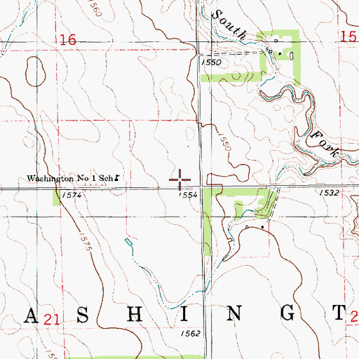 Topographic Map of Township of Berlin, SD