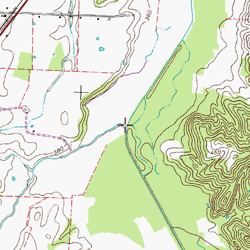Topographic Map of Lick Creek, TN