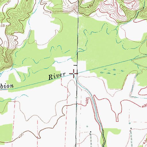Topographic Map of Steep Bank Branch, TN