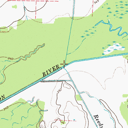 Topographic Map of Todd Creek, TN