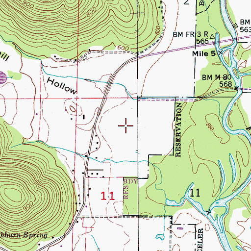 Topographic Map of Stavemill Hollow, AL