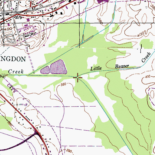 Topographic Map of Northwood Branch, TN