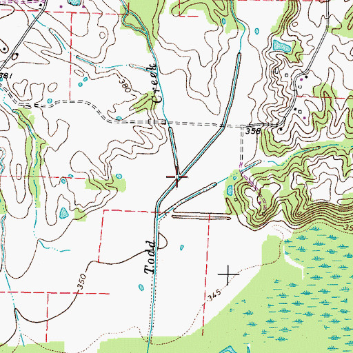 Topographic Map of Elender Creek, TN