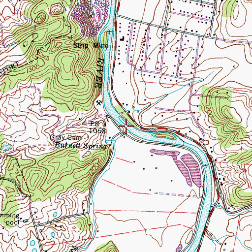 Topographic Map of English Creek, TN