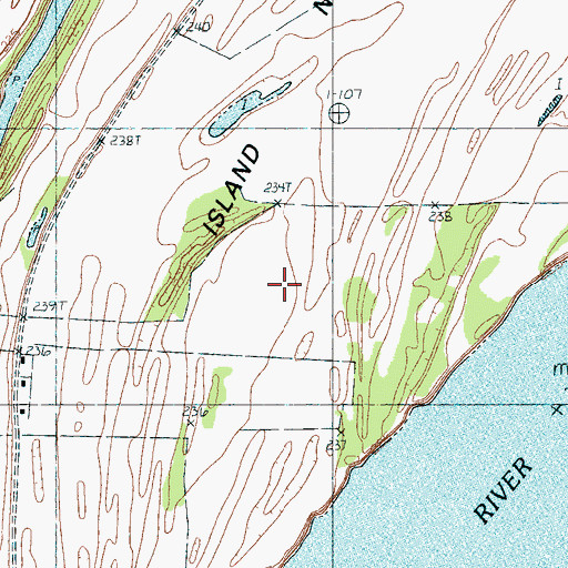 Topographic Map of Island Number 35, TN