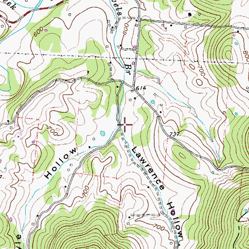 Topographic Map of Kyle Hollow, TN